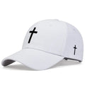 Unisex Adjustable Cross Embroidery Snapback Baseball Caps for Spring and Autumn Outdoor Activities