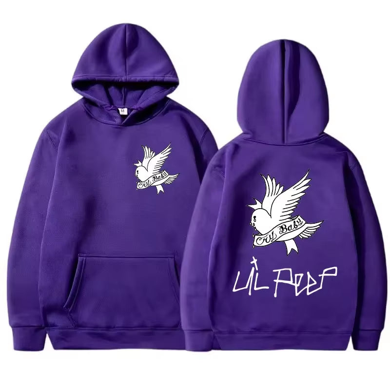 New Autunm Men Lil Peep Printed Hoodies Men'S/Women'S Lil Love Streetwear Men Fashion Casual Hip Hop Sweatshirts Men Clothes