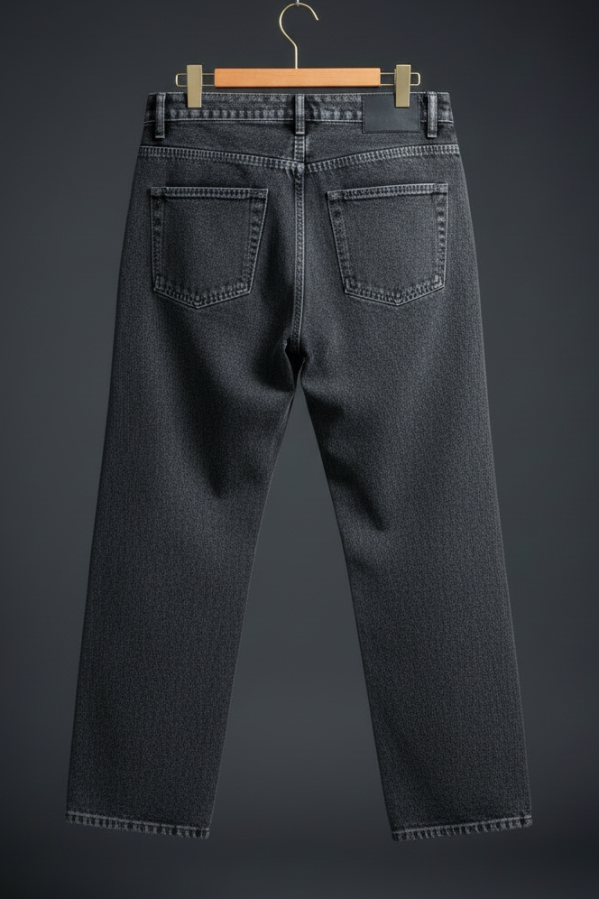 1995 Patch Denim – Back View Charcoal