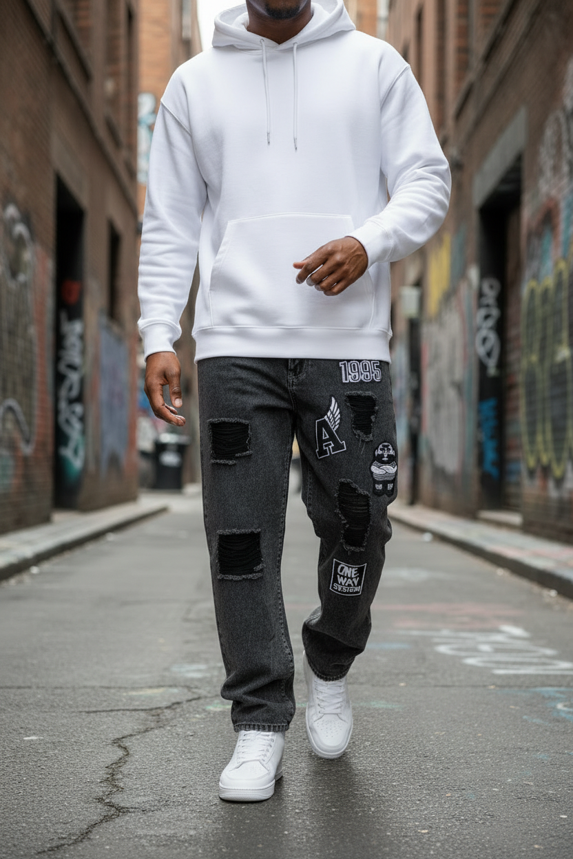 1995 Patch Denim – BodyDrip Walking Shot