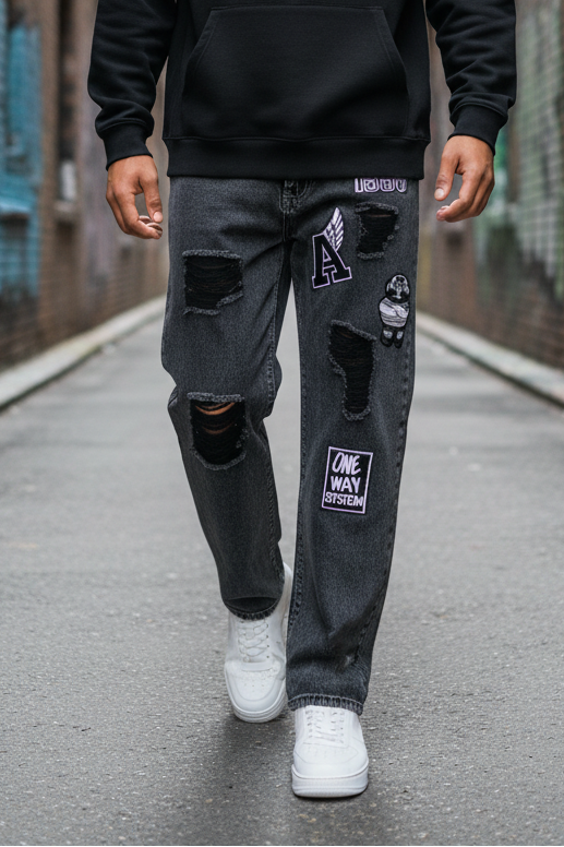 1995 Patch Denim – Model Walking Editorial