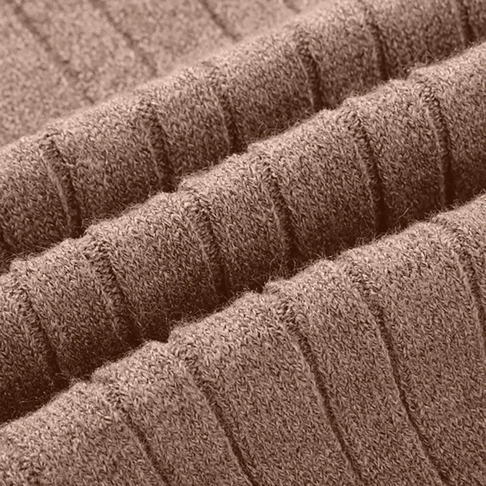 Sweaters for Men Cable Knit Crew Neck Top Long Sleeve Dressy Casual Fall and Winter Quarter Zip Pullover Sweater