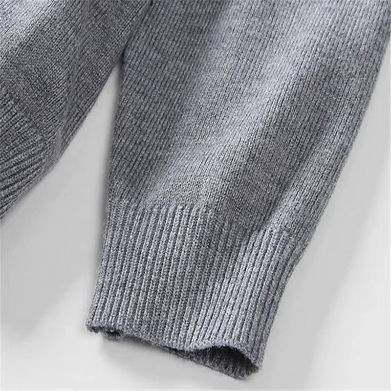 Baby Girl Winter Clothes Solid Kids Knitted Sweater Soft Clothing for Girls Turtleneck Children'S Clothing from 2 To10 Years Old