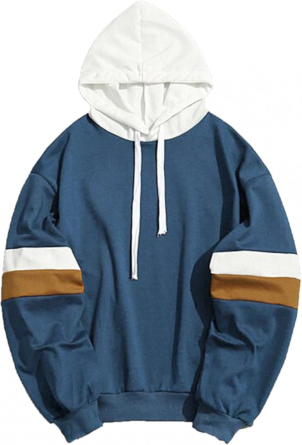 F_Gotal Men'S Hoodies Pullover, Mens Hipster Hip Hop Hoodie Colorblock Thin Casual Long Sleeve Warm Soft Sweatshirts with Pocket