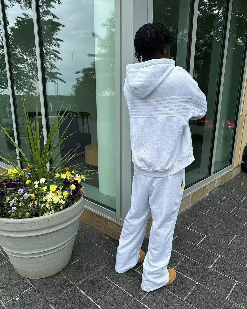 Men's Y2K Fashion Tracksuit Set - Sweatshirt and Sports Pants for Casual Basketball Wear in Summer and Fall