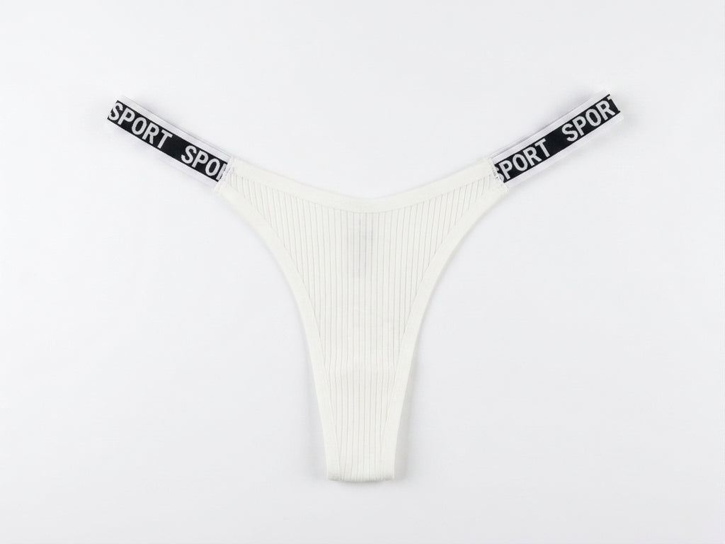 Sport Ribbed Thong