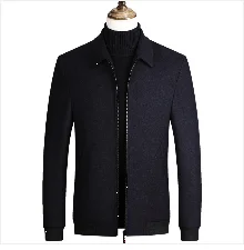 Winter Jacket Men Wool Pea Coat Oversized Overcoat Solid Business Casual Coat Men's Clothing Woollen Coats 4XL AF2011