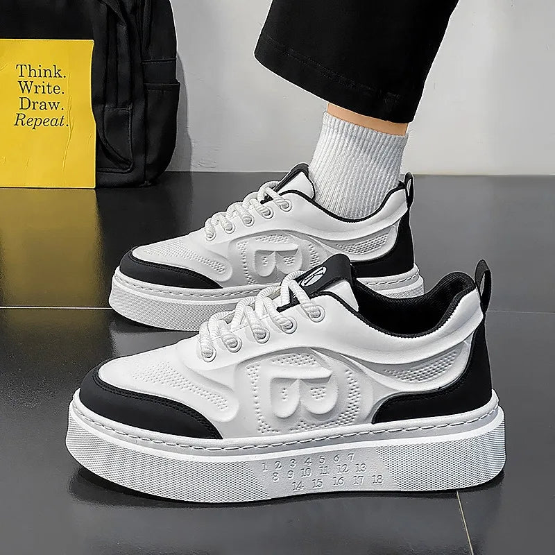 Tenis Para Hombre 2025 Men Casual Sport Shoes Spring Summer Trend Leather Low-top Flat Shoes Man Walking Footwear Versatile Plus