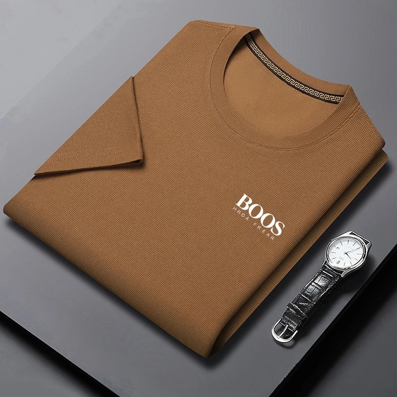 Men's T-shirt New Embroidered Summer Round Neck Short Sleeve T-shirt Men's Short Sleeve Top Harajuku Men's Clothing T-shirt