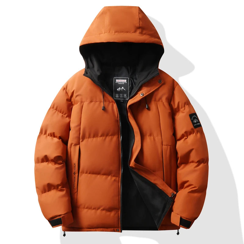 Winter Sports Down Jacket Mens Comfortable Couple Fashionable Womens Lightweight Outdoor Solid Color Waterproof Leisure Fashion