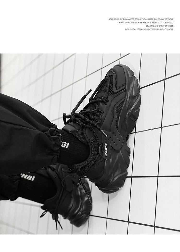 Fashion Men Casual Shoes Hot-selling Men's Platform Sneakers Comfortable Breathable Hard Wearing Men Running Shoes Tenis Hombres