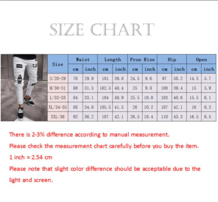 Bottoms 3 Styles Stretchy Ripped Skinny Biker Embroidery Print Jeans Destroyed Hole Slim Fit Scratched High Quality Jean