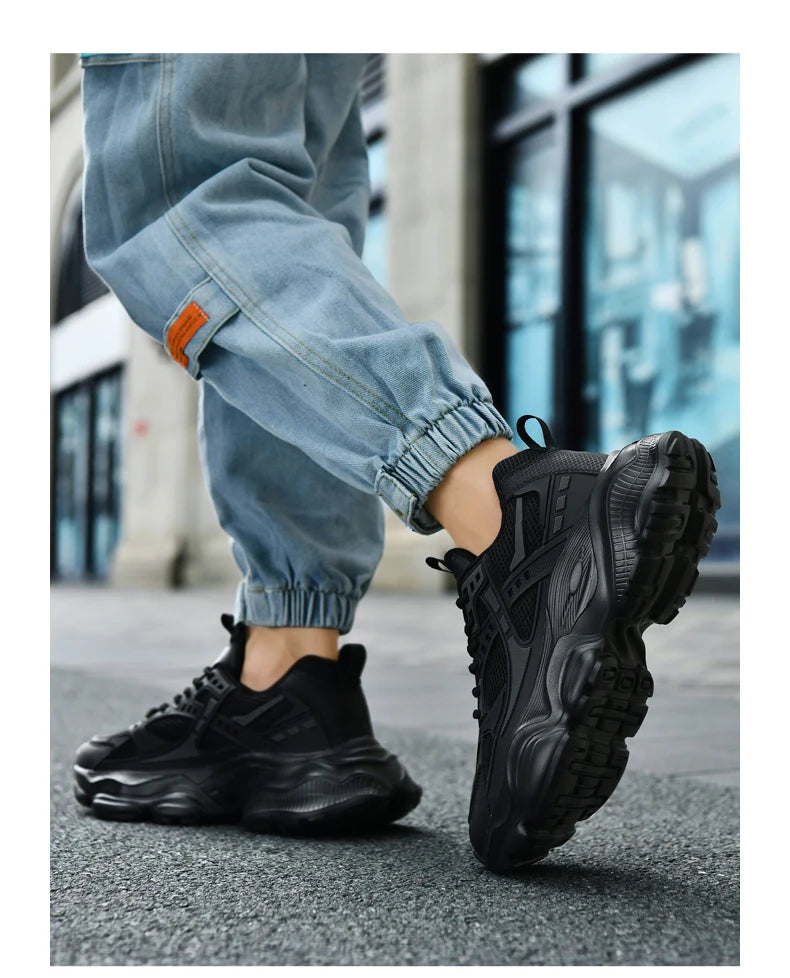 Men's Sneakers Casual  Athletic Walking Sneakers Male Black High Quality Trend Platform Running Basketball Shoes For Men 2025