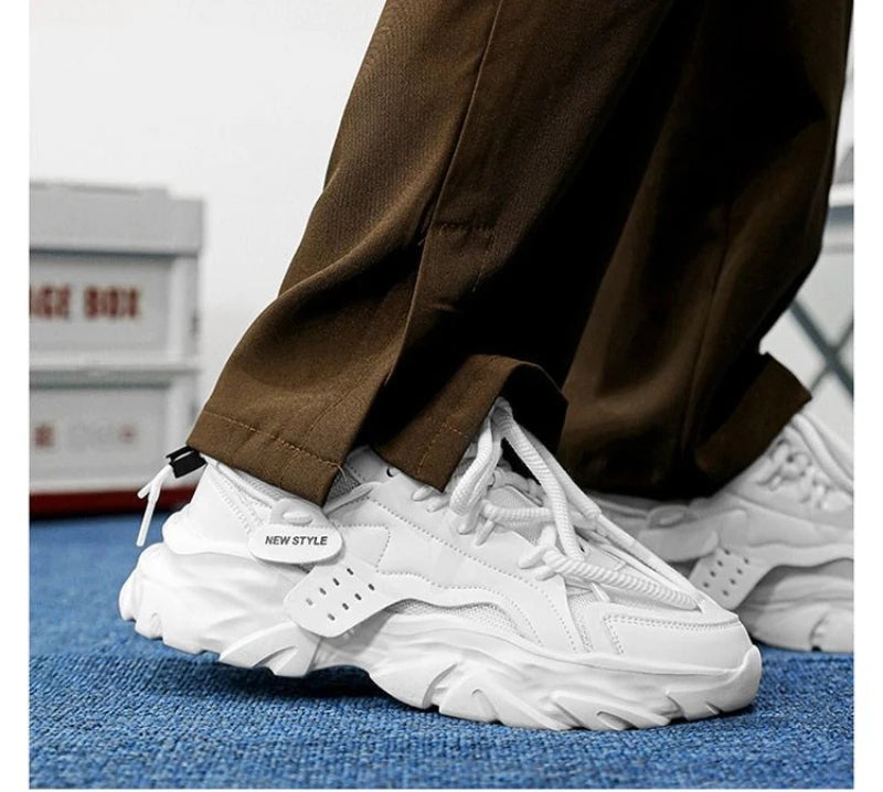 Fashion Men Casual Shoes Hot-selling Men's Platform Sneakers Comfortable Breathable Hard Wearing Men Running Shoes Tenis Hombres