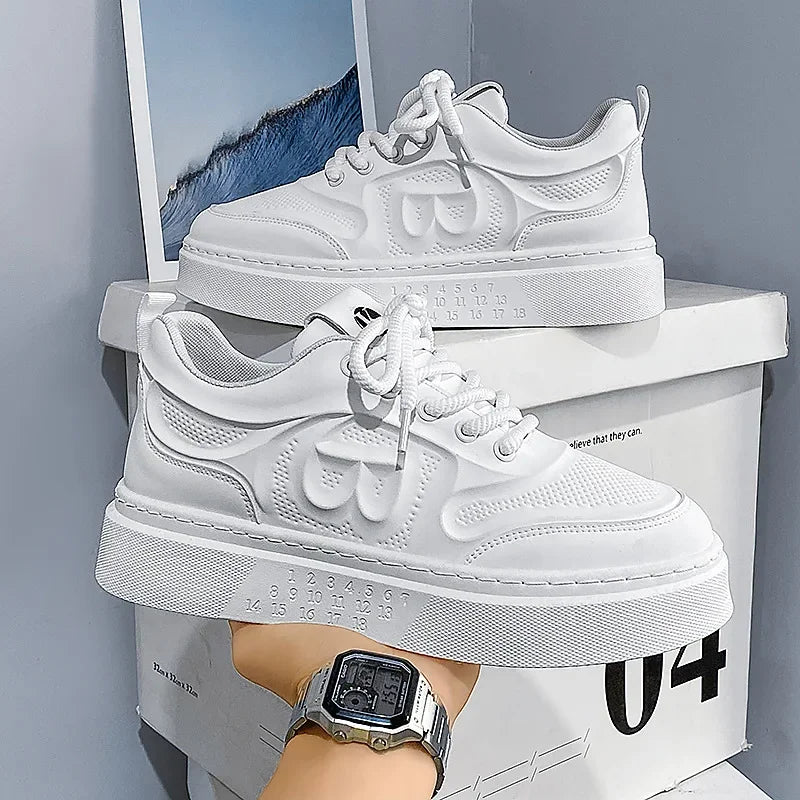 Tenis Para Hombre 2025 Men Casual Sport Shoes Spring Summer Trend Leather Low-top Flat Shoes Man Walking Footwear Versatile Plus