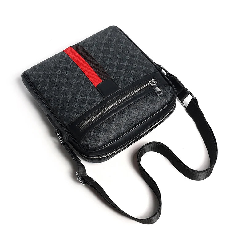 Designer Large Crossbody Bag for Men Bags Leather Casual Man Messenger Bag Male Luxury Sling Bag Fashion Business Shoulder Bag