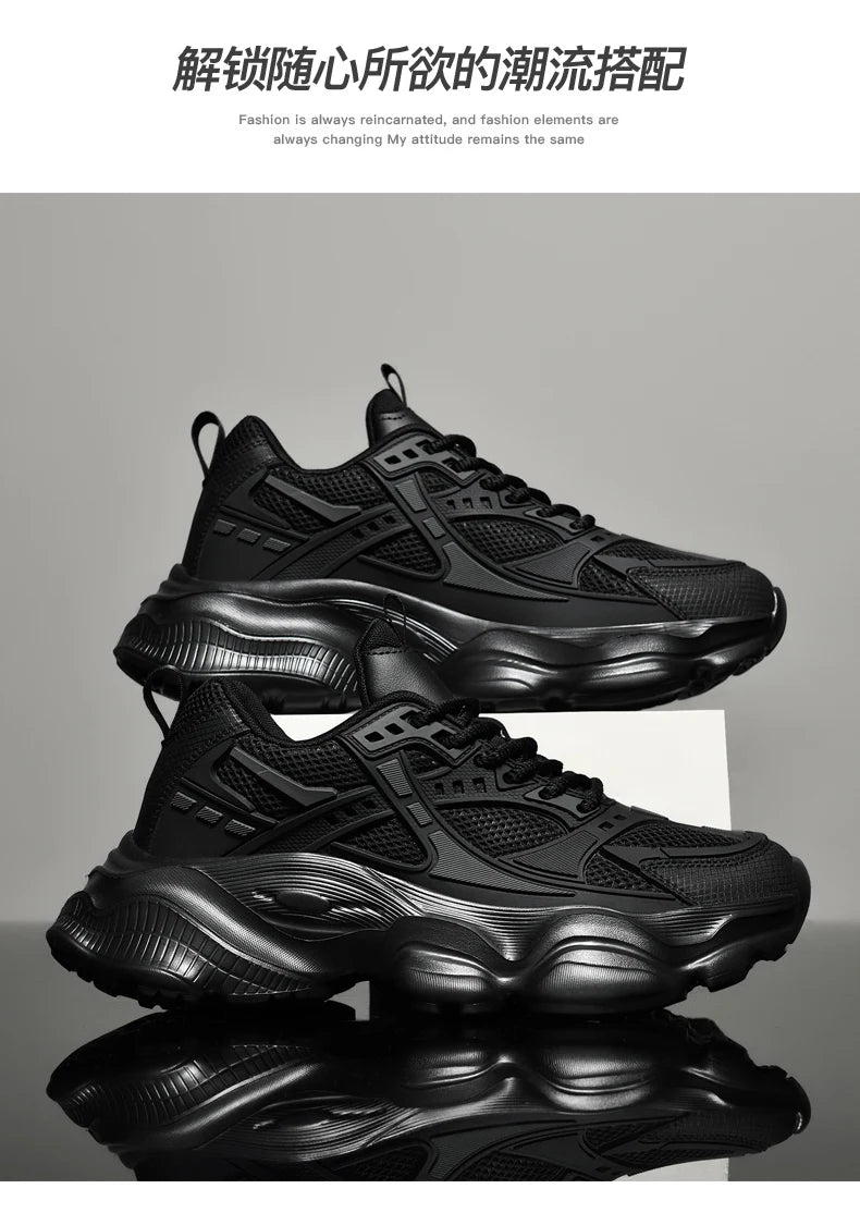 Men's Sneakers Casual  Athletic Walking Sneakers Male Black High Quality Trend Platform Running Basketball Shoes For Men 2025