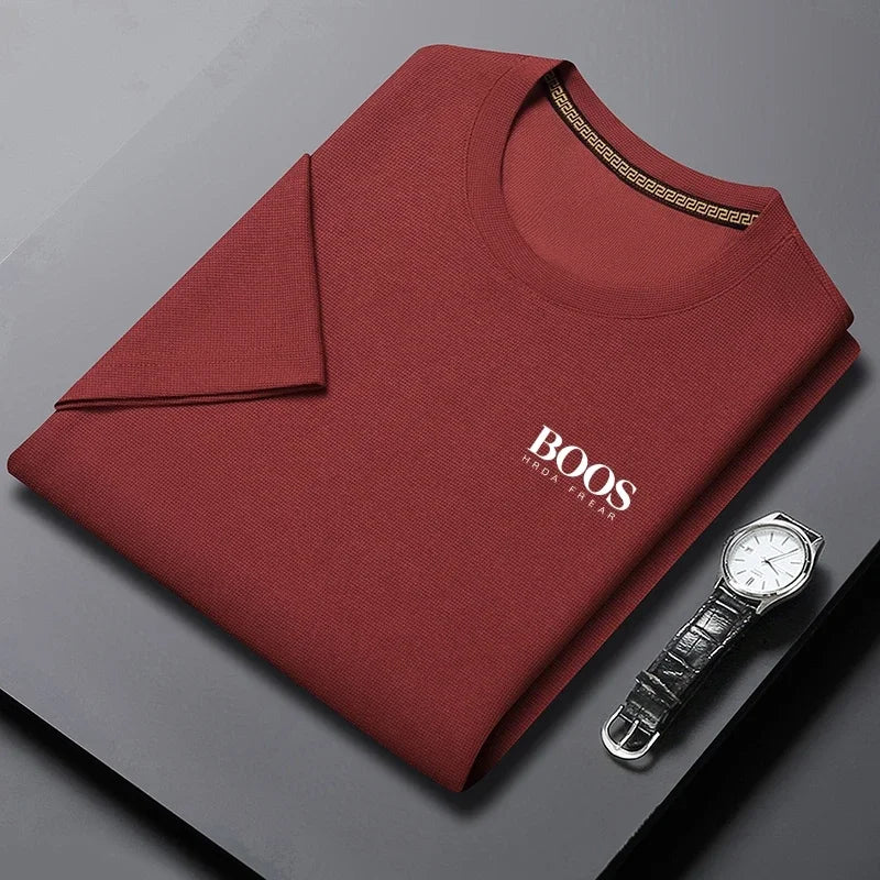 Men's T-shirt New Embroidered Summer Round Neck Short Sleeve T-shirt Men's Short Sleeve Top Harajuku Men's Clothing T-shirt