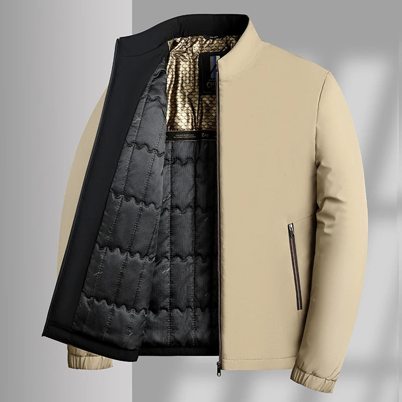 Winter Jacket Men Business Parkas Thick Warm Jackets Stand Collar Autumn Outerwear Coat Fashion Casual Formal Puffer Jacket