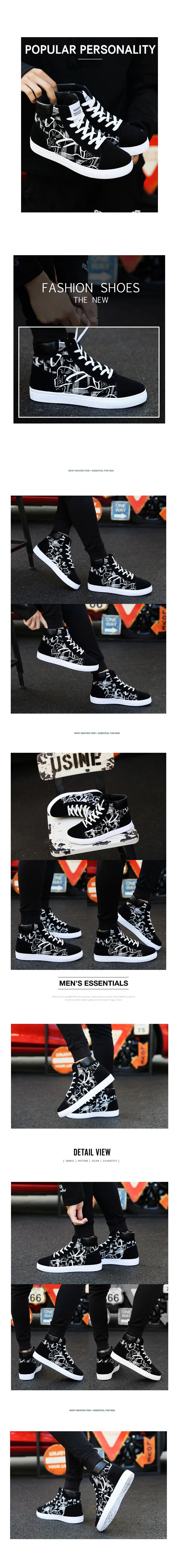 High Top Causal Shoes for Men Fashion Platform Sneakers All-match Men Boots  Outdoor Breathable Men Sports Shoes Tenis Masculino