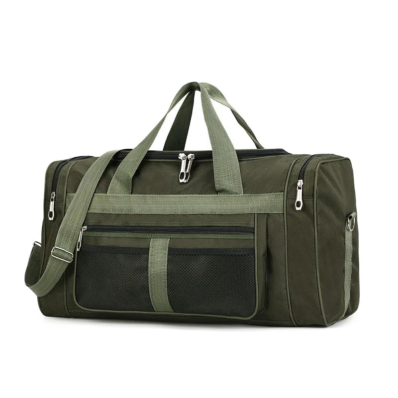 Men Nylon Travel Duffel Bag Carry On Luggage Bag Men Tote Large Capacity Weekender Gym Sport Holdall Overnight Bag Pouches