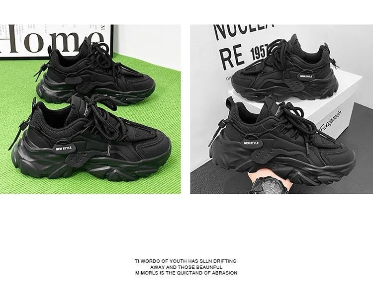 Fashion Men Casual Shoes Hot-selling Men's Platform Sneakers Comfortable Breathable Hard Wearing Men Running Shoes Tenis Hombres