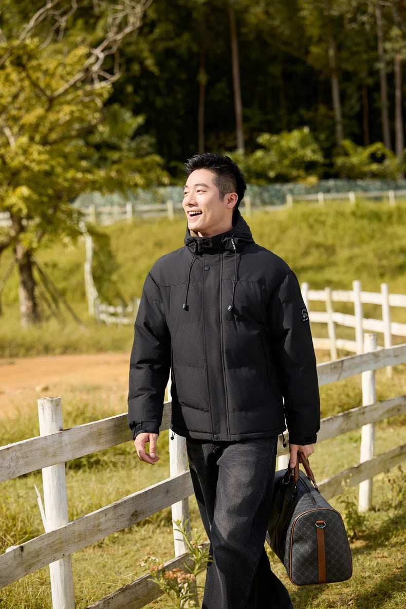 Winter Sports Down Jacket Mens Comfortable Couple Fashionable Womens Lightweight Outdoor Solid Color Waterproof Leisure Fashion