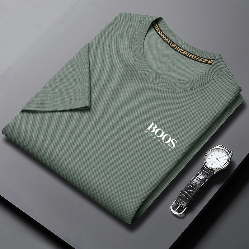 Men's T-shirt New Embroidered Summer Round Neck Short Sleeve T-shirt Men's Short Sleeve Top Harajuku Men's Clothing T-shirt