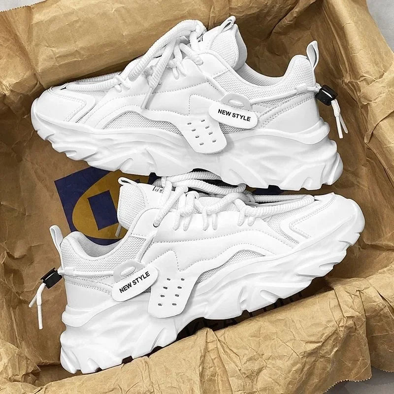 Fashion Men Casual Shoes Hot-selling Men's Platform Sneakers Comfortable Breathable Hard Wearing Men Running Shoes Tenis Hombres