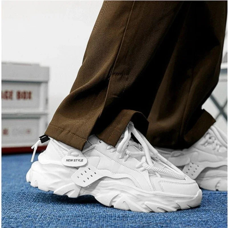 Fashion Men Casual Shoes Hot-selling Men's Platform Sneakers Comfortable Breathable Hard Wearing Men Running Shoes Tenis Hombres