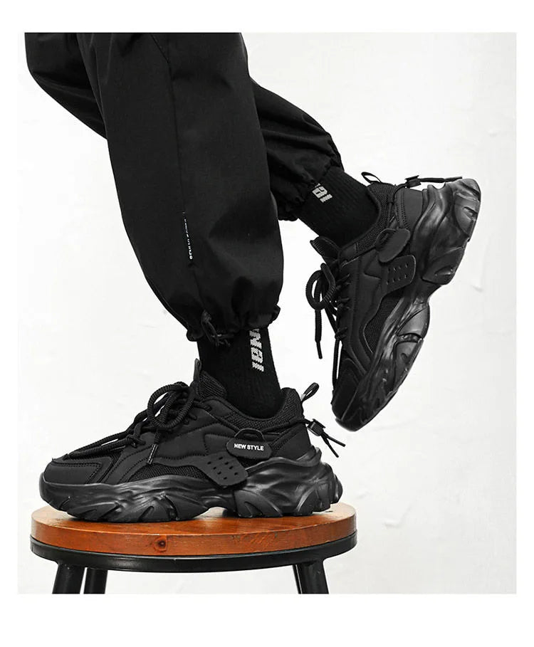 Fashion Men Casual Shoes Hot-selling Men's Platform Sneakers Comfortable Breathable Hard Wearing Men Running Shoes Tenis Hombres