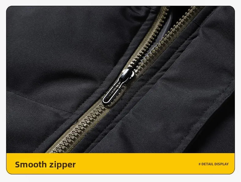 New Winter Hooded Bread Jacket Thickened Warm and Cold-proof Cotton-padded Jacket Winter Down Cotton-padded Jackets for Men