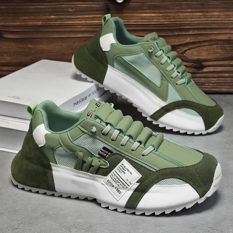 Men Luxury Sneakers Sports Shoes Moccasins Chunky Men Casual Sneakers Comfortable Breathable Trend Designed Personality Shoes