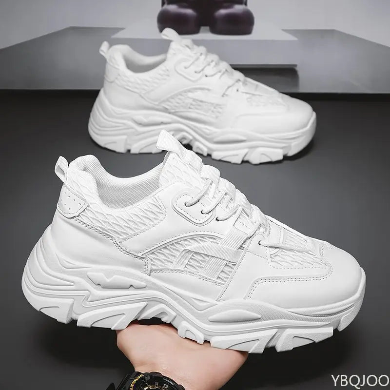 Men's mesh breathable Shoes Trendy versatile Sneakers Casual thick soled Designer running shoes Fashion Luxury Male footwear