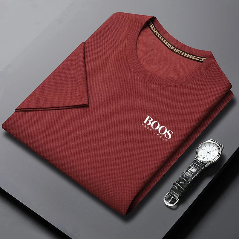 Men's T-shirt New Embroidered Summer Round Neck Short Sleeve T-shirt Men's Short Sleeve Top Harajuku Men's Clothing T-shirt