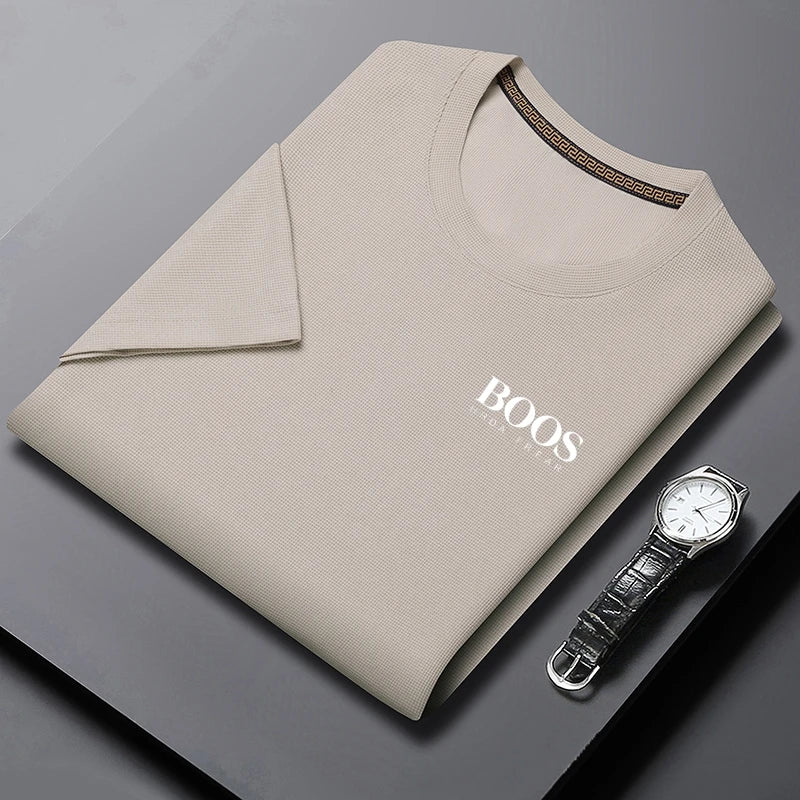 Men's T-shirt New Embroidered Summer Round Neck Short Sleeve T-shirt Men's Short Sleeve Top Harajuku Men's Clothing T-shirt