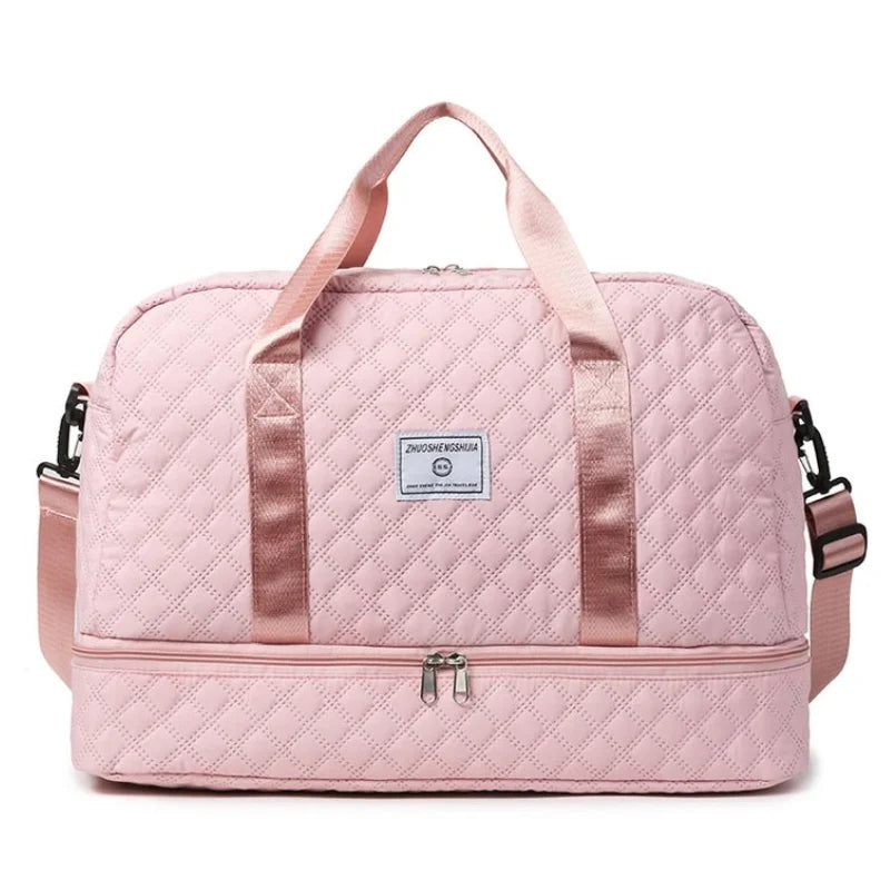 Large Capacity Gym Bag, Handbag - Fashionable and Practical Compartment Design, Suitable for Gym,Yoga and Shoulder Bag for Women