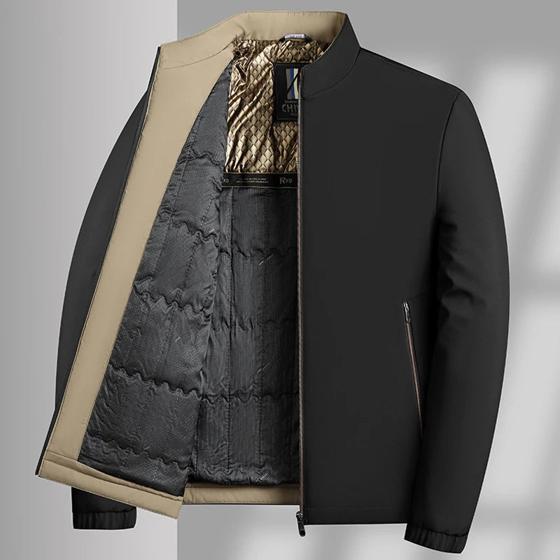 Winter Jacket Men Business Parkas Thick Warm Jackets Stand Collar Autumn Outerwear Coat Fashion Casual Formal Puffer Jacket