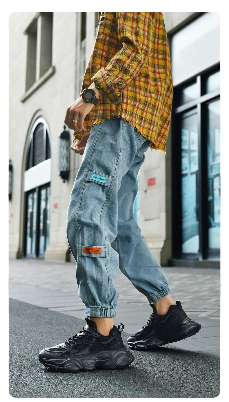 Men's Sneakers Casual  Athletic Walking Sneakers Male Black High Quality Trend Platform Running Basketball Shoes For Men 2025