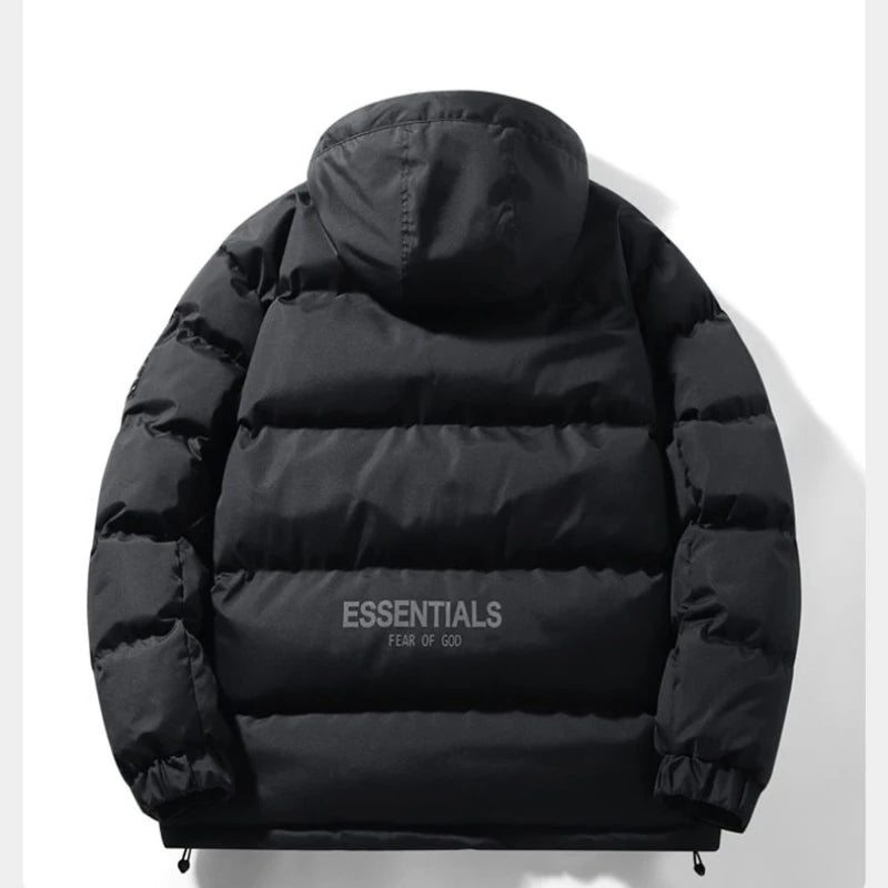 New Winter Hooded Bread Jacket Thickened Warm and Cold-proof Cotton-padded Jacket Winter Down Cotton-padded Jackets for Men