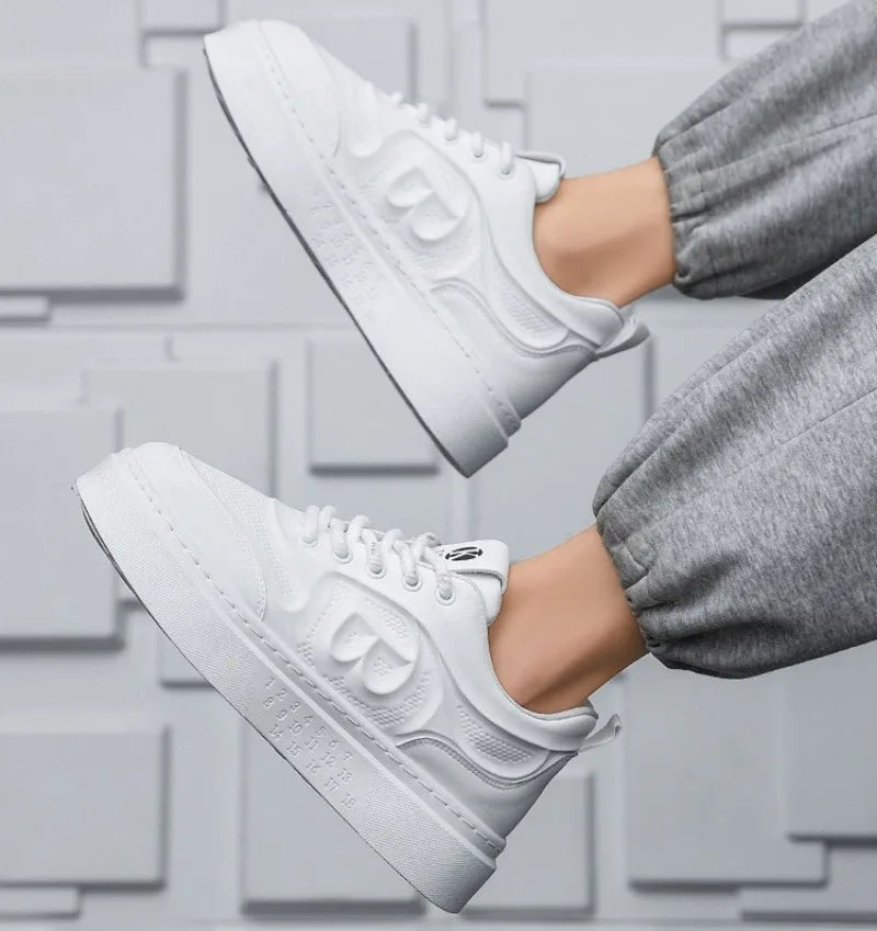 Tenis Para Hombre 2025 Men Casual Sport Shoes Spring Summer Trend Leather Low-top Flat Shoes Man Walking Footwear Versatile Plus