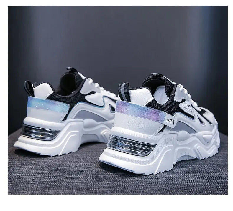 Women‘s Shoes 2023 New Fashion Breathable Mesh All-match Casual Shoes Lace Up Female Platform Shoes Sneakers Woman Zapatos Mujer