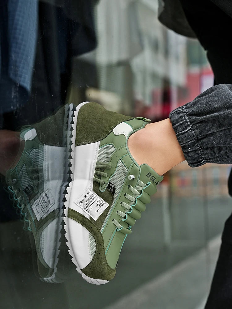 Men Luxury Sneakers Sports Shoes Moccasins Chunky Men Casual Sneakers Comfortable Breathable Trend Designed Personality Shoes