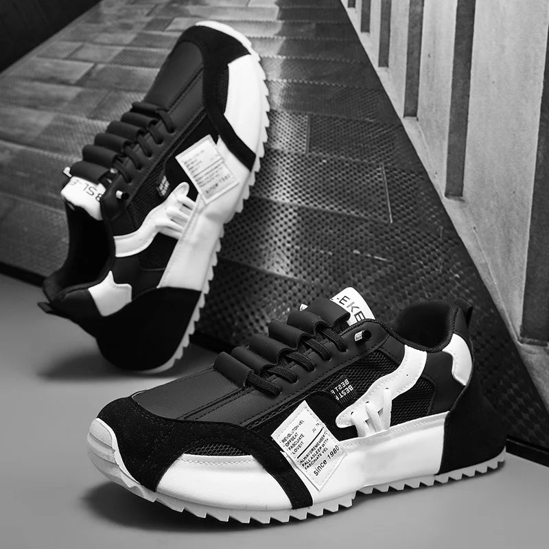 Men Luxury Sneakers Sports Shoes Moccasins Chunky Men Casual Sneakers Comfortable Breathable Trend Designed Personality Shoes