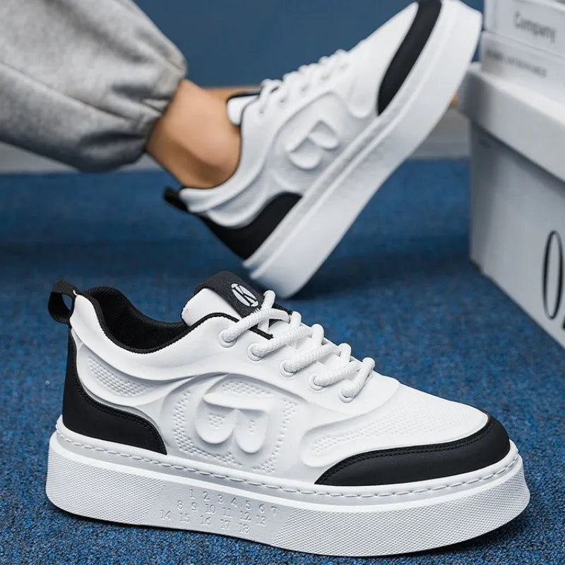 Tenis Para Hombre 2025 Men Casual Sport Shoes Spring Summer Trend Leather Low-top Flat Shoes Man Walking Footwear Versatile Plus