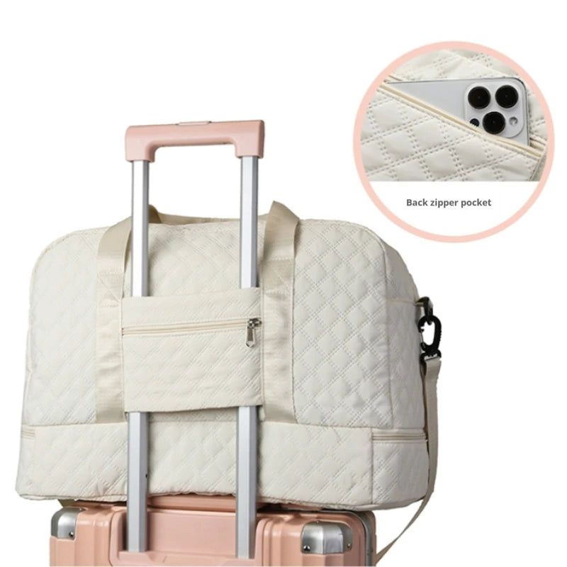 Large Capacity Gym Bag, Handbag - Fashionable and Practical Compartment Design, Suitable for Gym,Yoga and Shoulder Bag for Women