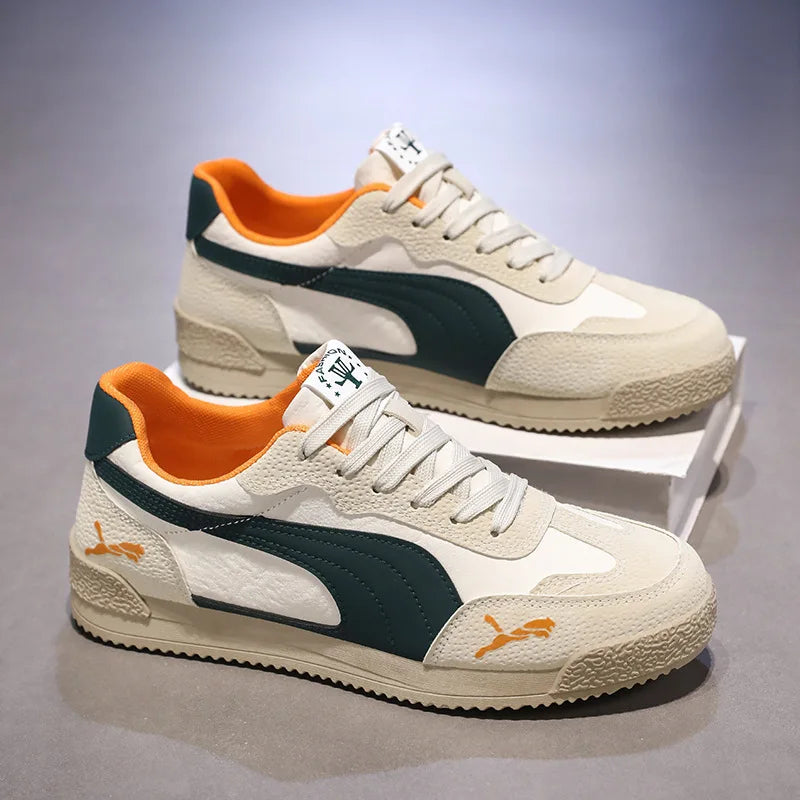 Large Size Men Casual Shoes Spring Autumn Breathable Comfortable Vintage Sneakers Fashion Lace Up Outdoor Non Slip Running Shoes