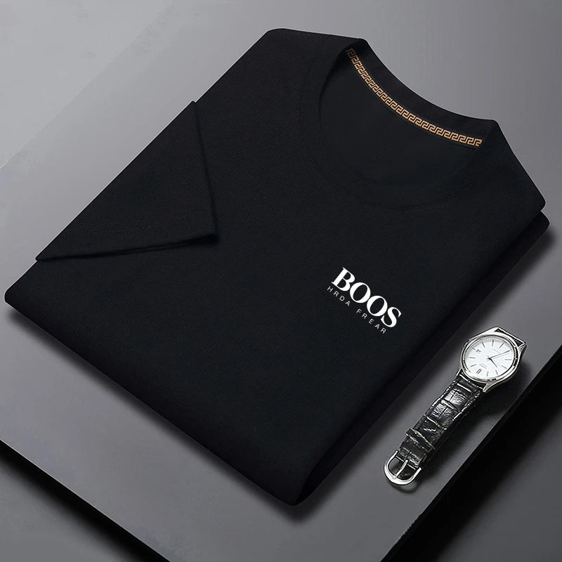 Men's T-shirt New Embroidered Summer Round Neck Short Sleeve T-shirt Men's Short Sleeve Top Harajuku Men's Clothing T-shirt