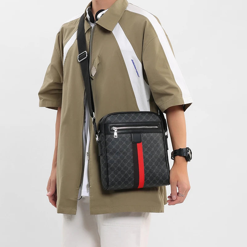 Designer Large Crossbody Bag for Men Bags Leather Casual Man Messenger Bag Male Luxury Sling Bag Fashion Business Shoulder Bag