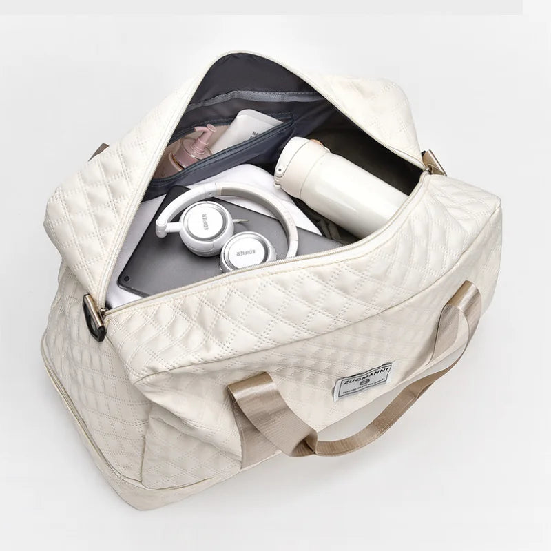 Large Capacity Gym Bag, Handbag - Fashionable and Practical Compartment Design, Suitable for Gym,Yoga and Shoulder Bag for Women